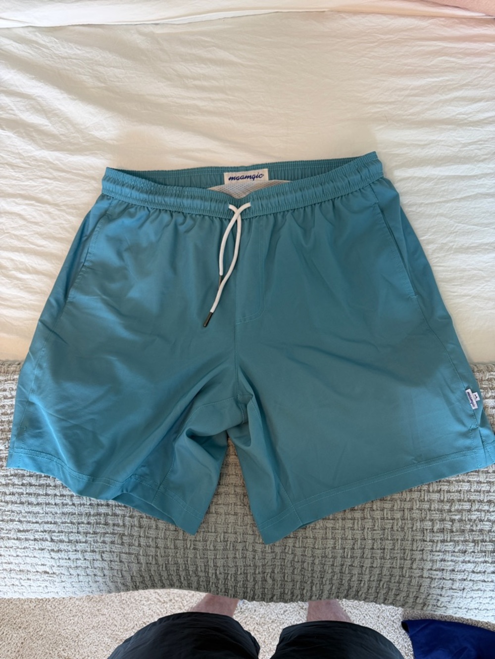 Magmaio Men's Teal Swim Hybrid Shorts